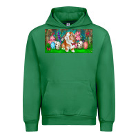 Emerald Spring Easter Bunny Urban Hoodie - RanaPortraitStore