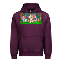 Mauve Wine Spring Easter Bunny Urban Hoodie - RanaPortraitStore