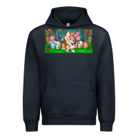 Navy Spring Easter Bunny Urban Hoodie - RanaPortraitStore