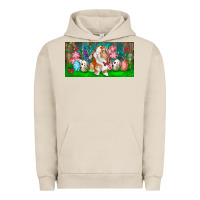Pigment French Oak Spring Easter Bunny Urban Hoodie - RanaPortraitStore