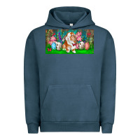 Pigment Midnight Navy Spring Easter Bunny Urban Hoodie - RanaPortraitStore