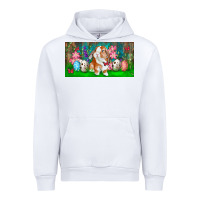 White Spring Easter Bunny Urban Hoodie - RanaPortraitStore