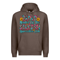 Coffee proud member of the sarcasm appreciation club Premium Hoodie - Zillion Design Studio