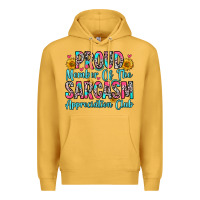 Mustard proud member of the sarcasm appreciation club Premium Hoodie - Zillion Design Studio