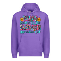 Purple proud member of the sarcasm appreciation club Premium Hoodie - Zillion Design Studio