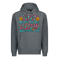 Rock proud member of the sarcasm appreciation club Premium Hoodie - Zillion Design Studio