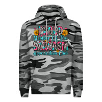 Slate Camo proud member of the sarcasm appreciation club Premium Hoodie - Zillion Design Studio