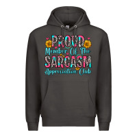 Smoke proud member of the sarcasm appreciation club Premium Hoodie - Zillion Design Studio