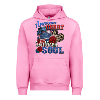 Fuchsia Pink american heart southern soul Urban Hoodie - Zillion Design Studio