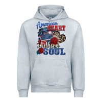 Heather Grey american heart southern soul Urban Hoodie - Zillion Design Studio