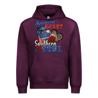 Mauve Wine american heart southern soul Urban Hoodie - Zillion Design Studio