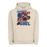 Pigment French Oak american heart southern soul Urban Hoodie - Zillion Design Studio
