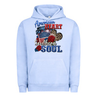 Pigment Grape Ice american heart southern soul Urban Hoodie - Zillion Design Studio
