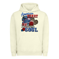 Pigment Pistachio american heart southern soul Urban Hoodie - Zillion Design Studio