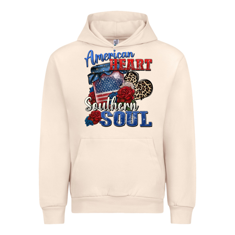 American Heart Southern Soul Urban Hoodie by Zillion Design Studio | Teevron