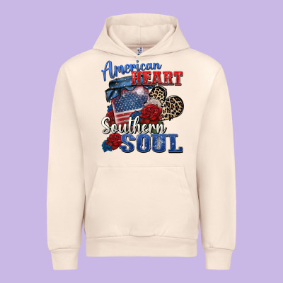 American Heart Southern Soul Urban Hoodie Designed By Zillion Design Studio