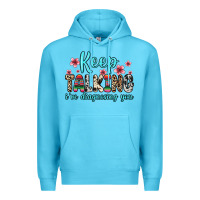 Ocean Blue keep talking i m diagnosing you Premium Hoodie - Zillion Design Studio