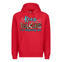 Red keep talking i m diagnosing you Premium Hoodie - Zillion Design Studio