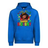 Cobalt a little black history with girl juneteenth Urban Hoodie - texasbilliewilder