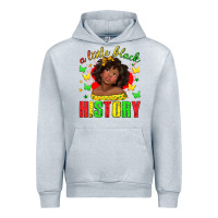 Heather Grey a little black history with girl juneteenth Urban Hoodie - texasbilliewilder