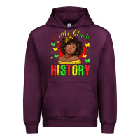 Mauve Wine a little black history with girl juneteenth Urban Hoodie - texasbilliewilder