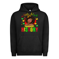 Pigment Black a little black history with girl juneteenth Urban Hoodie - texasbilliewilder