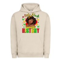 Pigment French Oak a little black history with girl juneteenth Urban Hoodie - texasbilliewilder