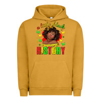 Pigment Peanut Butter a little black history with girl juneteenth Urban Hoodie - texasbilliewilder