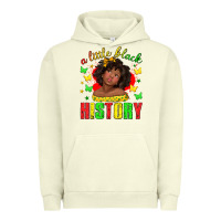 Pigment Pistachio a little black history with girl juneteenth Urban Hoodie - texasbilliewilder