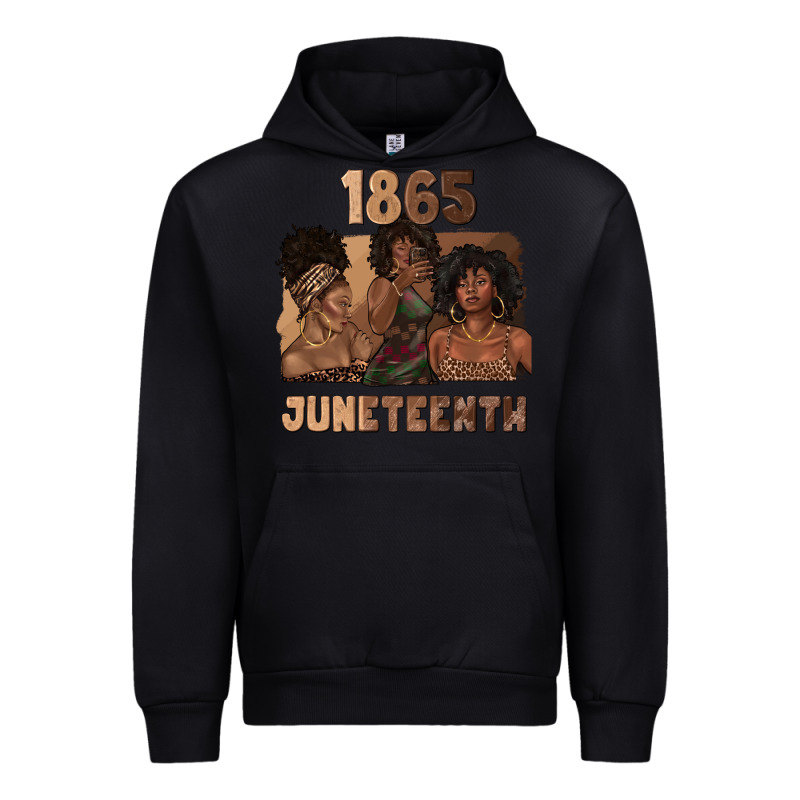 1865 Juneteenth Melanin With Afro Urban Hoodie by texasbilliewilder | Teevron