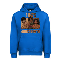 Cobalt 1865 juneteenth melanin with afro Urban Hoodie - texasbilliewilder