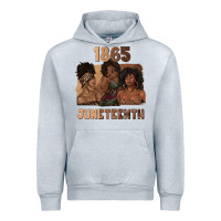 Heather Grey 1865 juneteenth melanin with afro Urban Hoodie - texasbilliewilder
