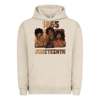 Pigment French Oak 1865 juneteenth melanin with afro Urban Hoodie - texasbilliewilder
