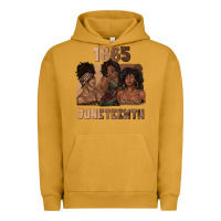 Pigment Peanut Butter 1865 juneteenth melanin with afro Urban Hoodie - texasbilliewilder