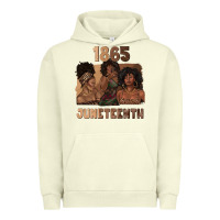 Pigment Pistachio 1865 juneteenth melanin with afro Urban Hoodie - texasbilliewilder
