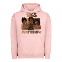 Pigment Salmon 1865 juneteenth melanin with afro Urban Hoodie - texasbilliewilder