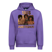 Tulip 1865 juneteenth melanin with afro Urban Hoodie - texasbilliewilder