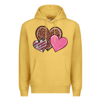 Antique Gold valentine's day hearts Premium Hoodie - RanaPortraitStore