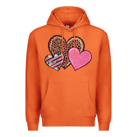 Carrot valentine's day hearts Premium Hoodie - RanaPortraitStore