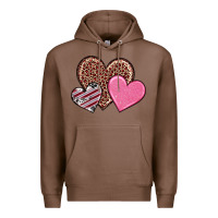 Chestnut valentine's day hearts Premium Hoodie - RanaPortraitStore
