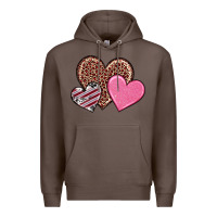 Coffee valentine's day hearts Premium Hoodie - RanaPortraitStore