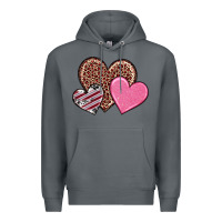 Rock valentine's day hearts Premium Hoodie - RanaPortraitStore