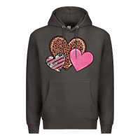 Smoke valentine's day hearts Premium Hoodie - RanaPortraitStore