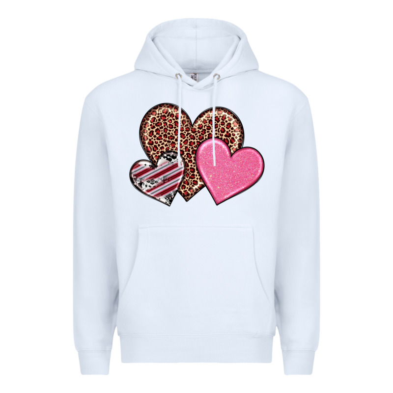 Valentine's Day Hearts Premium Hoodie by RanaPortraitStore | Teevron