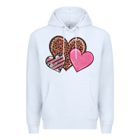 White valentine's day hearts Premium Hoodie - RanaPortraitStore