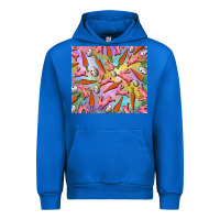 Cobalt Easter bunny carrot and quail egg Urban Hoodie - RanaPortraitStore