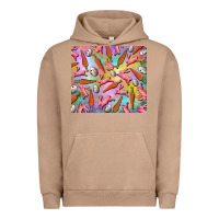 Pigment Burro Easter bunny carrot and quail egg Urban Hoodie - RanaPortraitStore