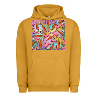 Pigment Peanut Butter Easter bunny carrot and quail egg Urban Hoodie - RanaPortraitStore
