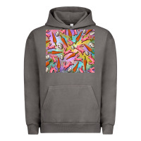 Pigment Tornado Easter bunny carrot and quail egg Urban Hoodie - RanaPortraitStore