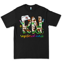 Black rn registered nurse Premium Tee - CowhideDigitalArt